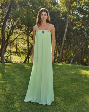 Vestido Maxi T.Q.C Com Torcido Decote