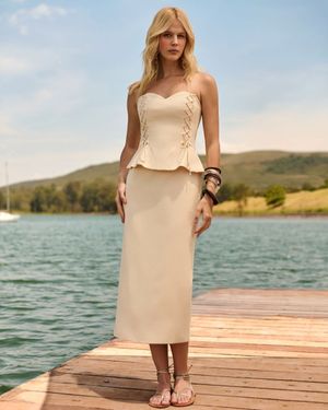 Vestido Tomara que Caia Detalhe Rolotê