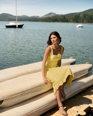 Vestido Maxi Midi Chochê 