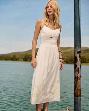Vestido Midi Barrado 
