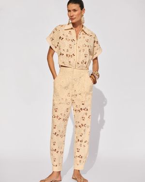 Conjunto Camisa Manga Curta e Calça Cenoura