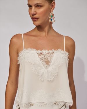 Blusa Fluida com Renda