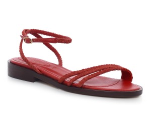 Sandália Baixa Tita  - Vermelho | salto baixo 2cm