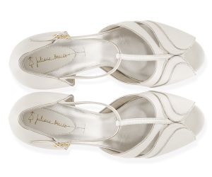 Sandália Luna - Off-White | salto grosso 6.5cm
