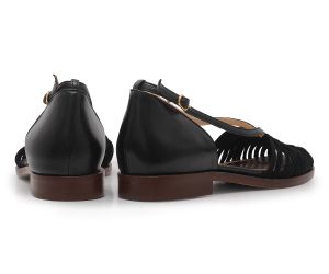 Sandália Patu Baixa | Preto | salto baixo 2cm