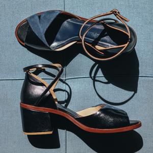 Sandália Dora - Preto | salto médio 5cm