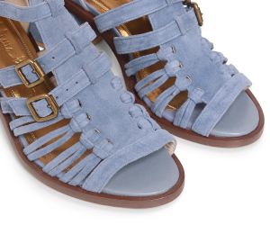 Sandália Alta Cora - Jeans  | salto medio 5.5cm
