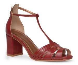 Sandália Ceci - Bordô | salto medio 6.5cm