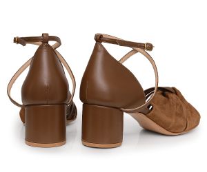 Sandália Alta Encontro - Fendi  | salto cilíndro 5cm