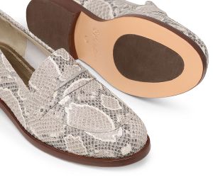 Mocassim Julie | Cobra Cinza