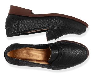 Mocassim Julie | Cobra Preto