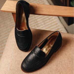 Mocassim Julie | Cobra Preto