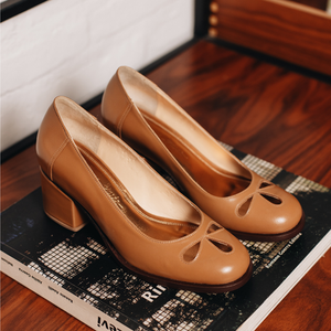 Scarpin Sandra - Camelo | salto médio 6,5cm