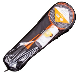 Foto do produto Kit Badminton 2 Raquetes 3 Petecas - Vollo