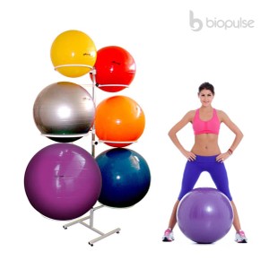 Foto do produto Suporte Com Pedestal Para 6 Bolas De Pilates - Carci