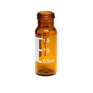 Foto do produto Vial em vidro borossilicato, Âmbar, 11,6x32mm, base plana, Rosca com 9mm, 2ml - FILTRILO