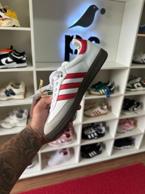 Foto do produto Tênis Adidas Samba OG White Scarlet (PRONTA ENTREGA)