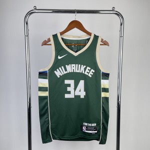 Foto do produto Regata NBA Milwaukee Bucks Nike Icon Edition Jersey Giannis Antetokounmpo 34