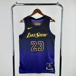 Foto do produto Regata NBA Los Angeles Lakers Swingman City Edition 24/25 Roxa LeBron James 23