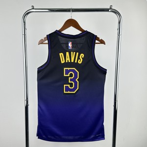 Foto do produto Camisa NBA Los Angeles Lakers Swingman City Edition 24/25 Roxa Anthony Davis 3