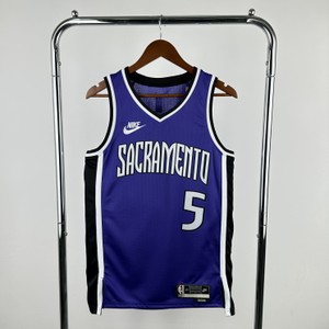 Foto do produto Regata NBA Sacramento Kings Swingman Classic Edition 24/25 Roxa Fox 5