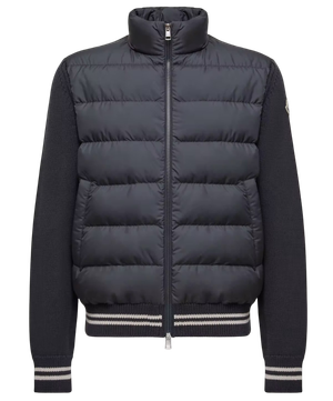 Foto do produto Jaqueta Moncler Navy Blue Padded Cotton Cardigan