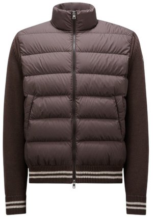 Foto do produto Jaqueta Moncler Logo-Appliqué Padded Jacket - Brown