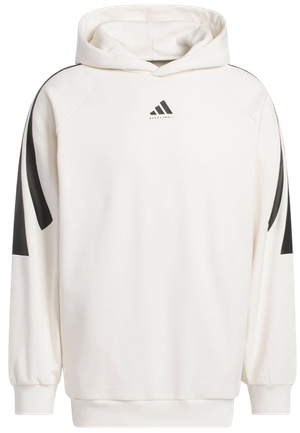 Foto do produto Moletom Adidas Basketball 3-Stripes Fleece Hoodie White