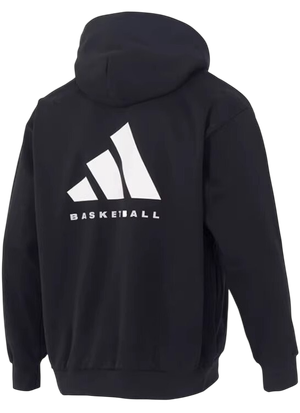 Foto do produto Moletom Adidas Basketball Fleece Hoodie Black