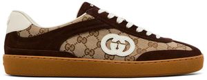 Foto do produto Tênis Gucci G75 Interlocking G - Dark Brown Suede