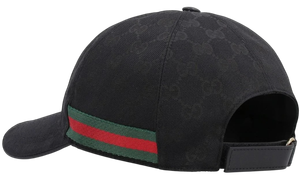 Foto do produto Boné Gucci Gg Baseball Black Logo All Over