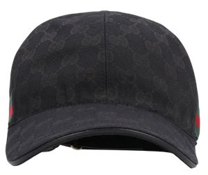Foto do produto Boné Gucci Gg Baseball Black Logo All Over
