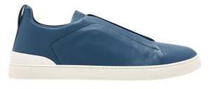 Foto do produto Tênis Zegna Triple Stitch Blue Leather