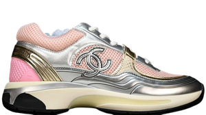 Foto do produto Tênis Chanel CC Logo Sneaker Silver Pink