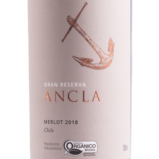 Vinho Ancla Gran Reserva Merlot Orgânico 750ml  | Vinho Ancla Gran Reserva Merlot Orgânico  750ml