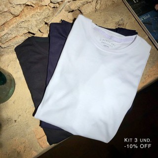 Kit - Camisetas Pima Basic | Kit T-Shirt Pima Basic