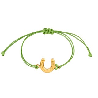 Pulseira - Lucky Iron Nylon Cord Verde | Lucky Iron Bracelet nylon cord green