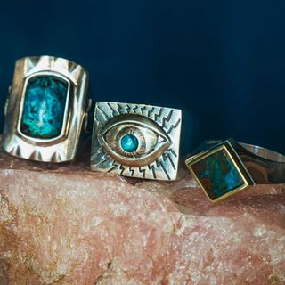 Anel - Hórus Stone / Prata & Turquesa | Ring - Horus Stone / Silver & Turquoise