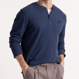 Camisa Waffle Fine Liberty Henley