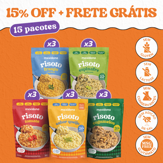 Foto do produto Kit Risoto Proteico | 5 sabores
