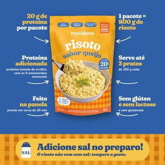 Foto do produto RISOTO QUEIJO com proteína