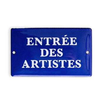 Foto do produto Placa Entrée des Artistes