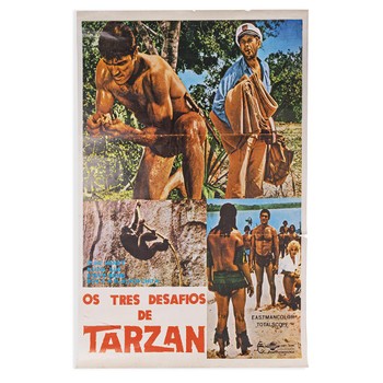 Foto do produto Pôster Os três desafios de Tarzan 