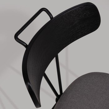 Foto do produto Cadeira Kita Tecido Ebanizada