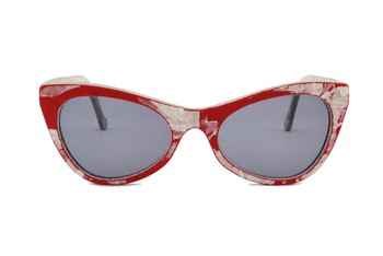 Óculos Emas - Vermelho com Branco/Branco Mare