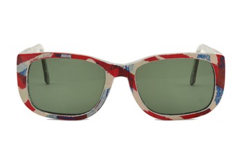 Óculos Guimarães - Vermelho com azul/Branco Mare