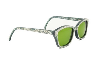 Óculos Sagui+Rato - Verde Mare com detalhes Prata/ Verde Mare