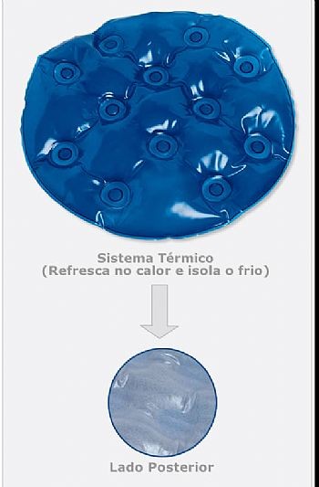 Almofada de Gel Redonda - Ref: 1014 AG Plastico 