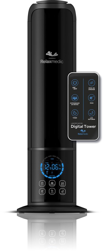 Umidificador Digital Tower - Relaxmedic