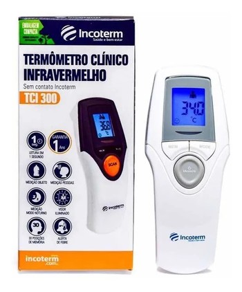 Termômetro Sem Contato Infravermelho Testa TCI300 Incoterm Anvisa